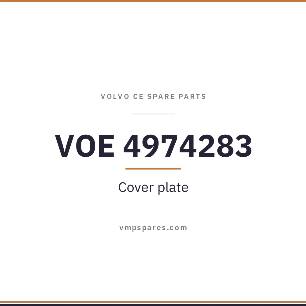 VOE 4974283 – Cover plate