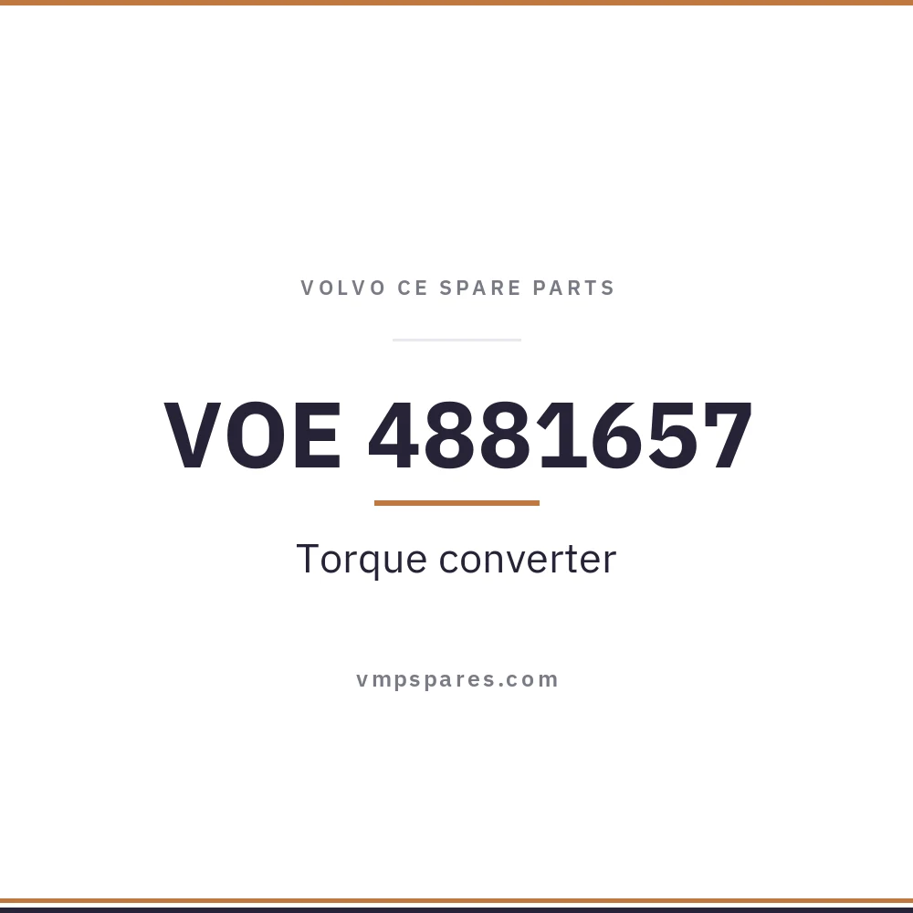 VOE 4881657 – Torque converter