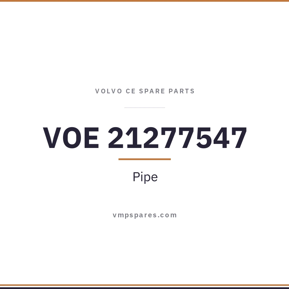 VOE 21277547 – Pipe