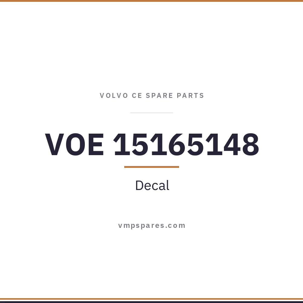 VOE 15165148 – Decal