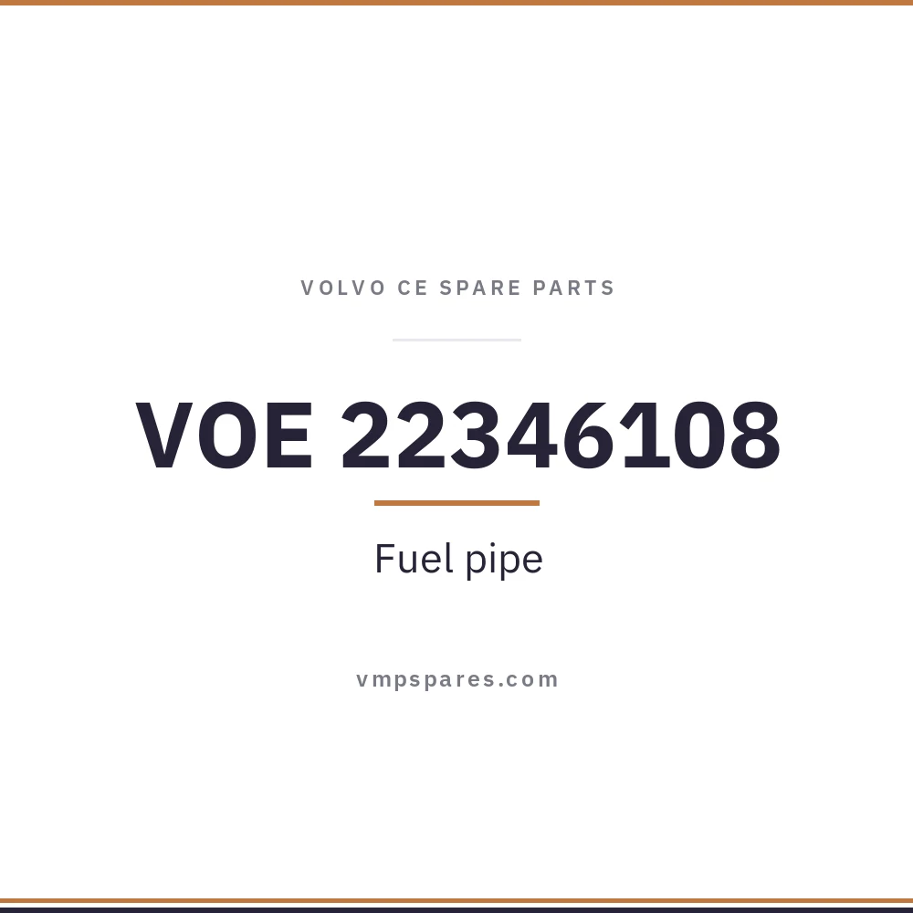 VOE 22346108 – Fuel pipe