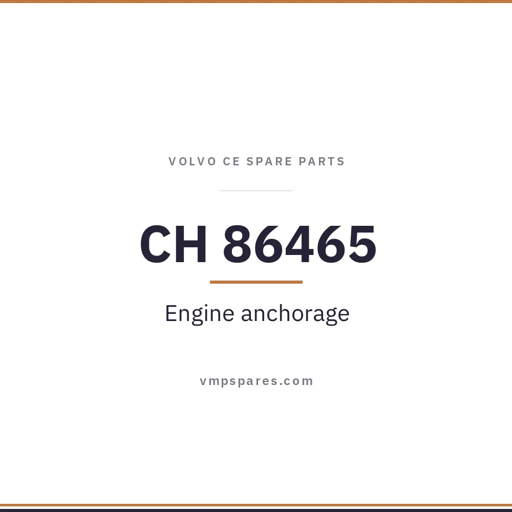 CH 86465 – Engine anchorage