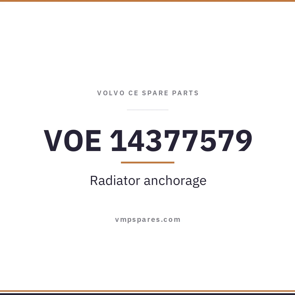 VOE 14377579 – Radiator anchorage
