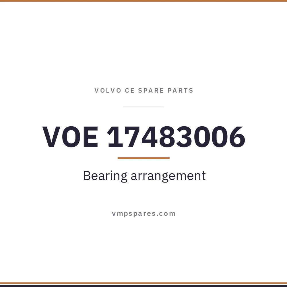 VOE 17483006 – Bearing arrangement