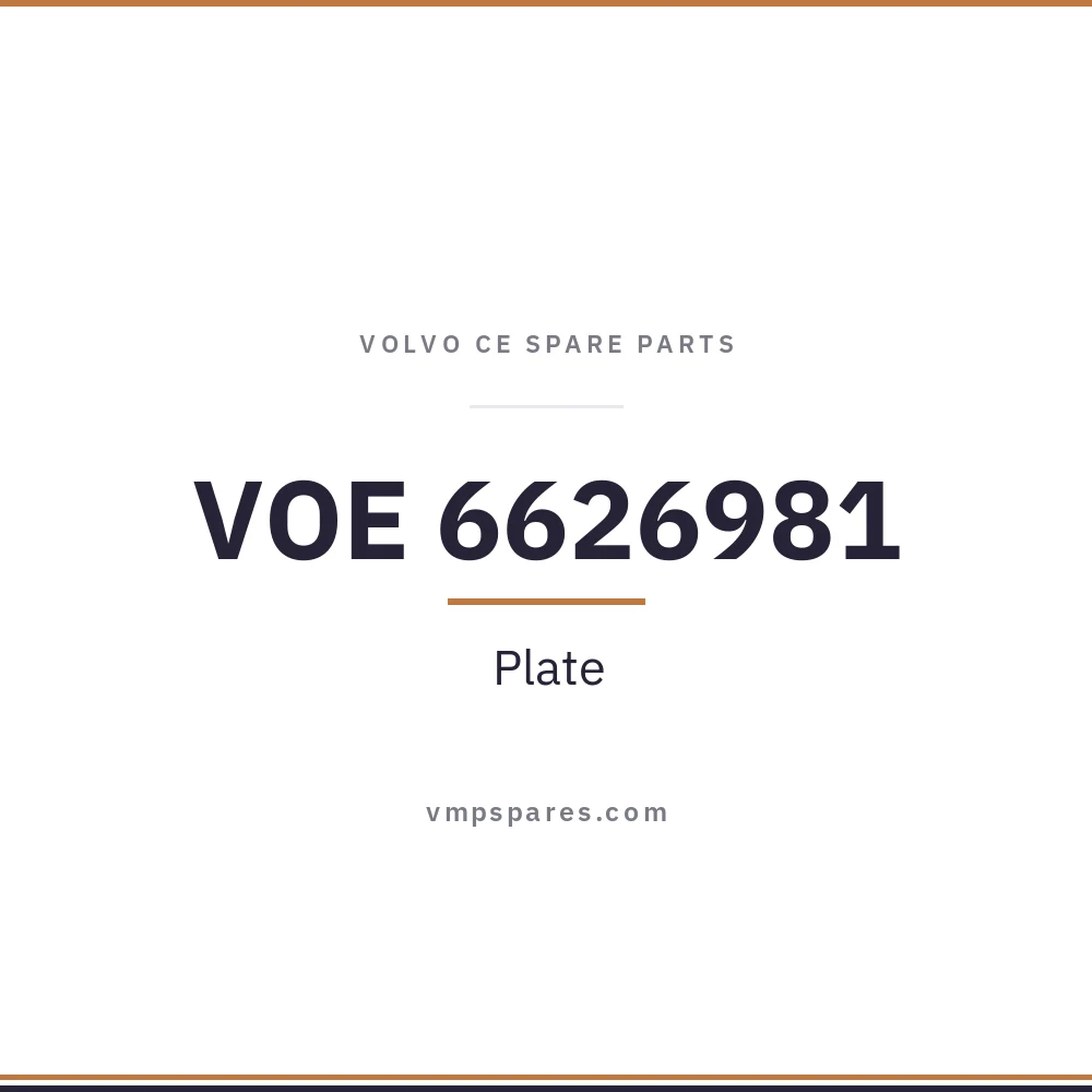 VOE 6626981 – Plate