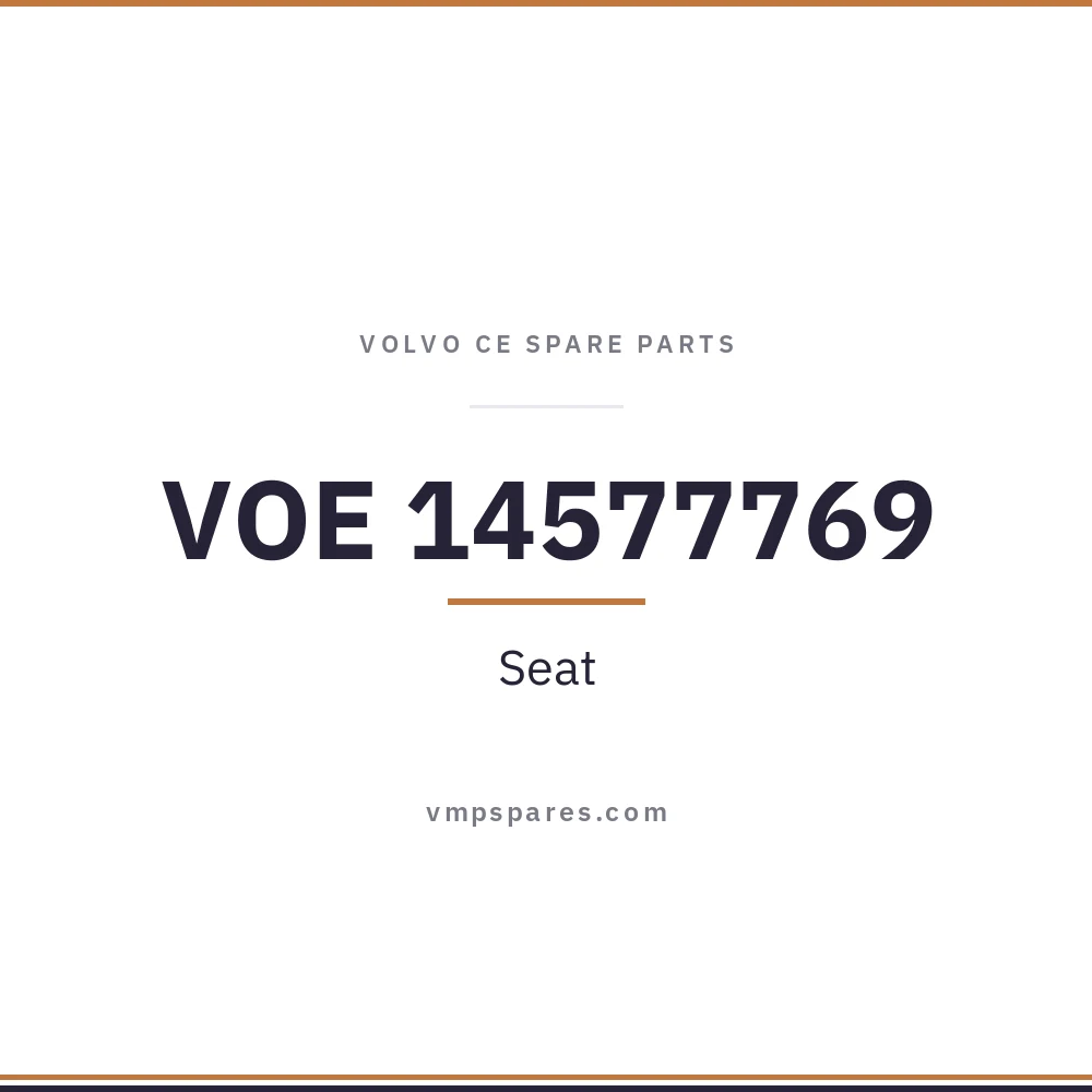 VOE 14577769 – Seat