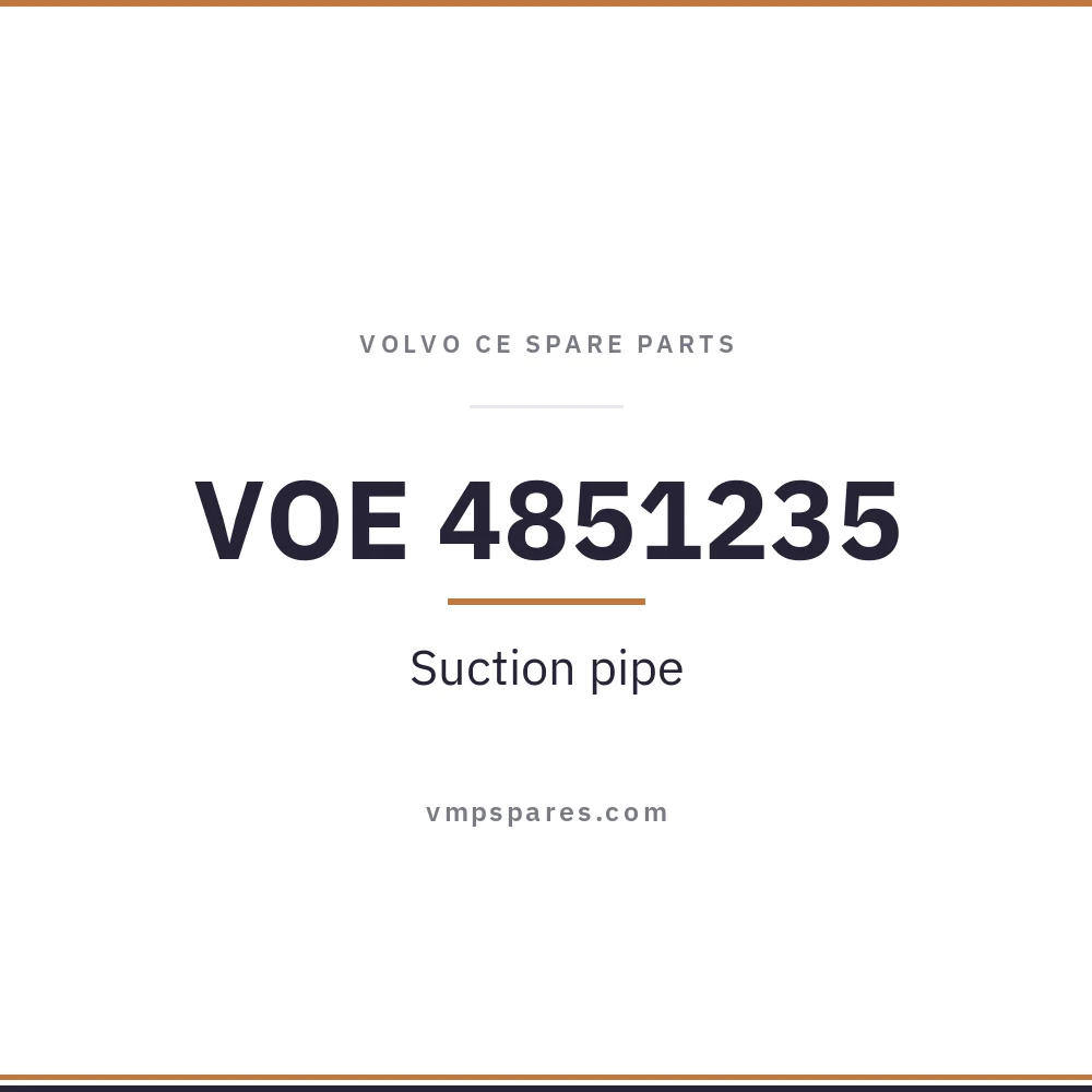 VOE 4851235 – Suction pipe