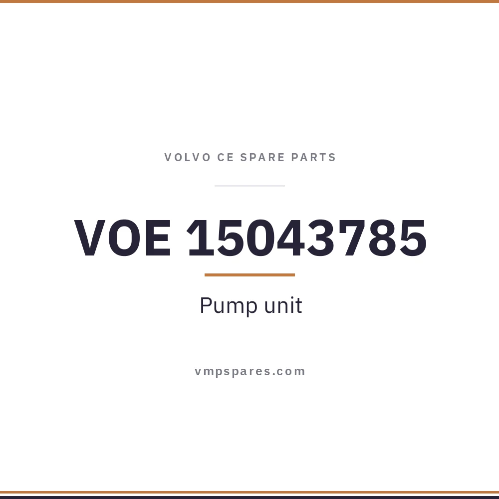 VOE 15043785 – Pump unit