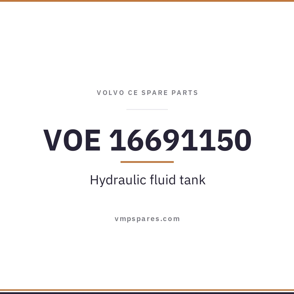 VOE 16691150 – Hydraulic fluid tank