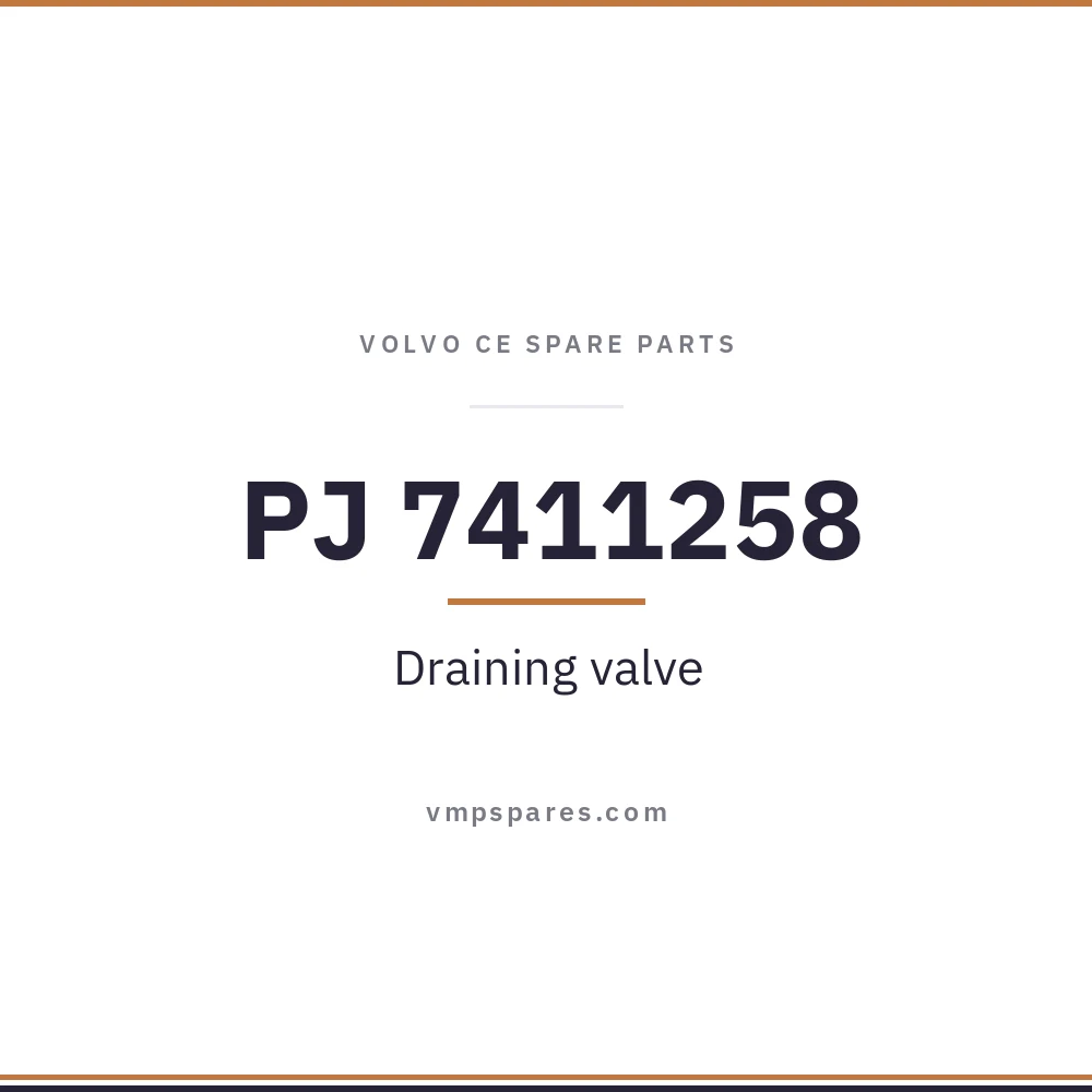 PJ 7411258 – Draining valve