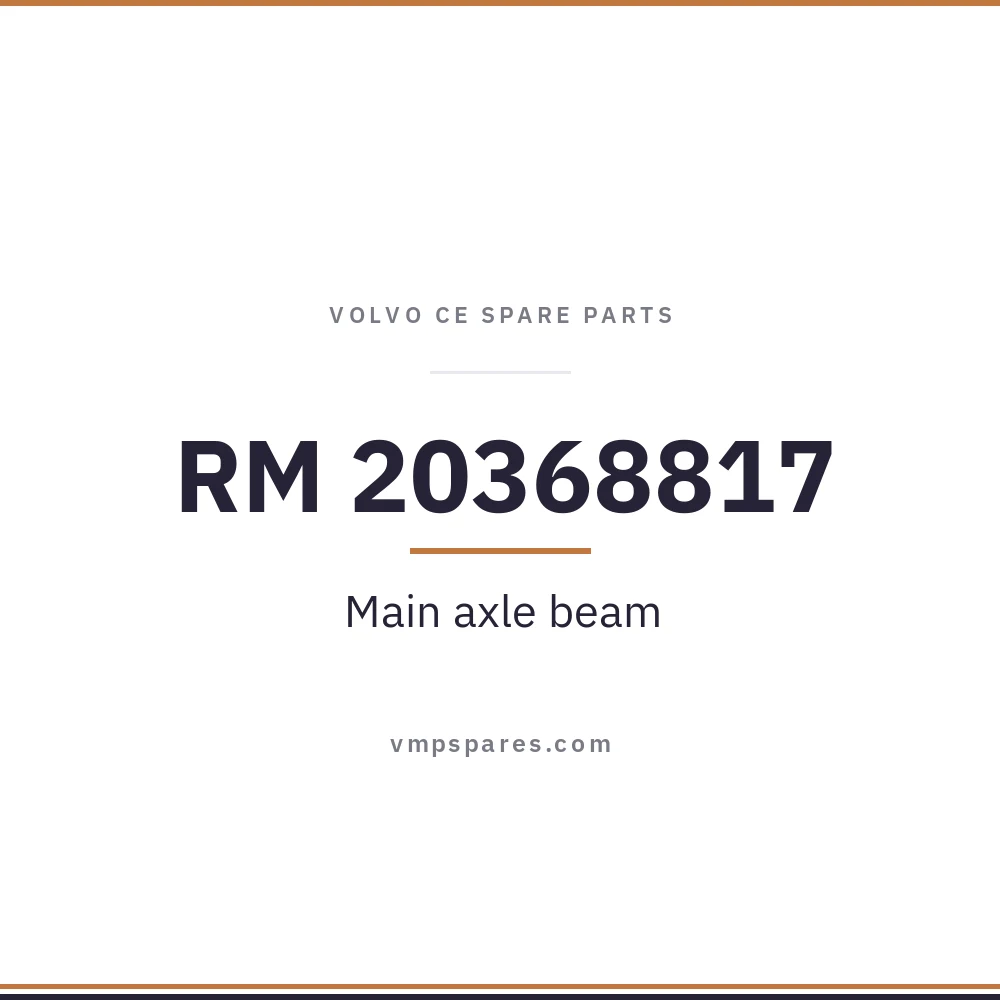 RM 20368817 – Main axle beam