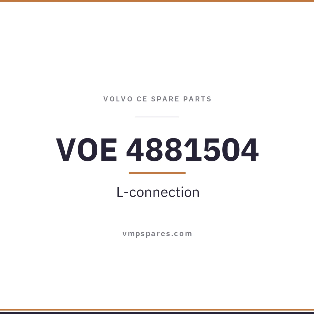 VOE 4881504 – L-connection
