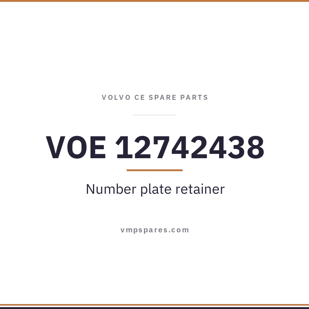 VOE 12742438 – Number plate retainer
