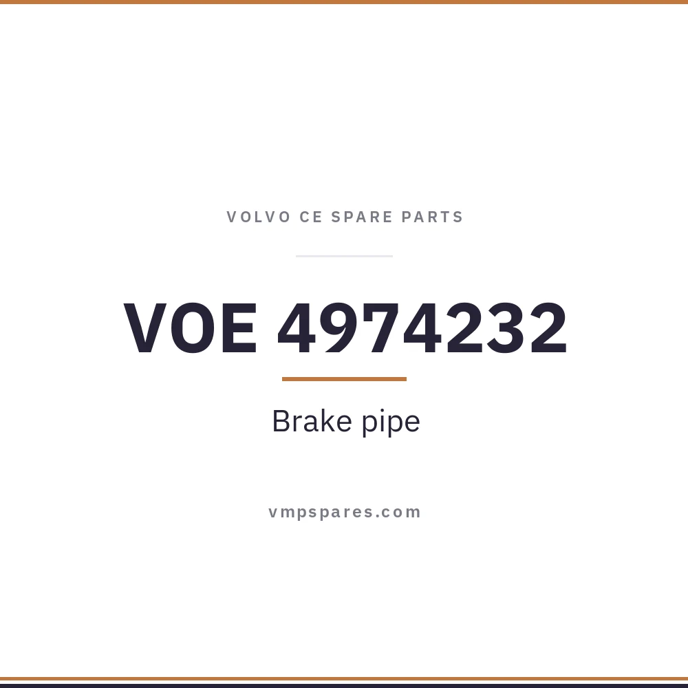VOE 4974232 – Brake pipe