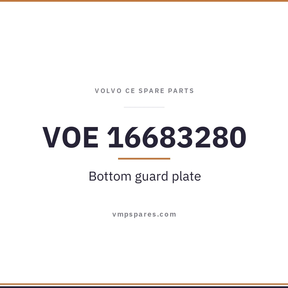 VOE 16683280 – Bottom guard plate