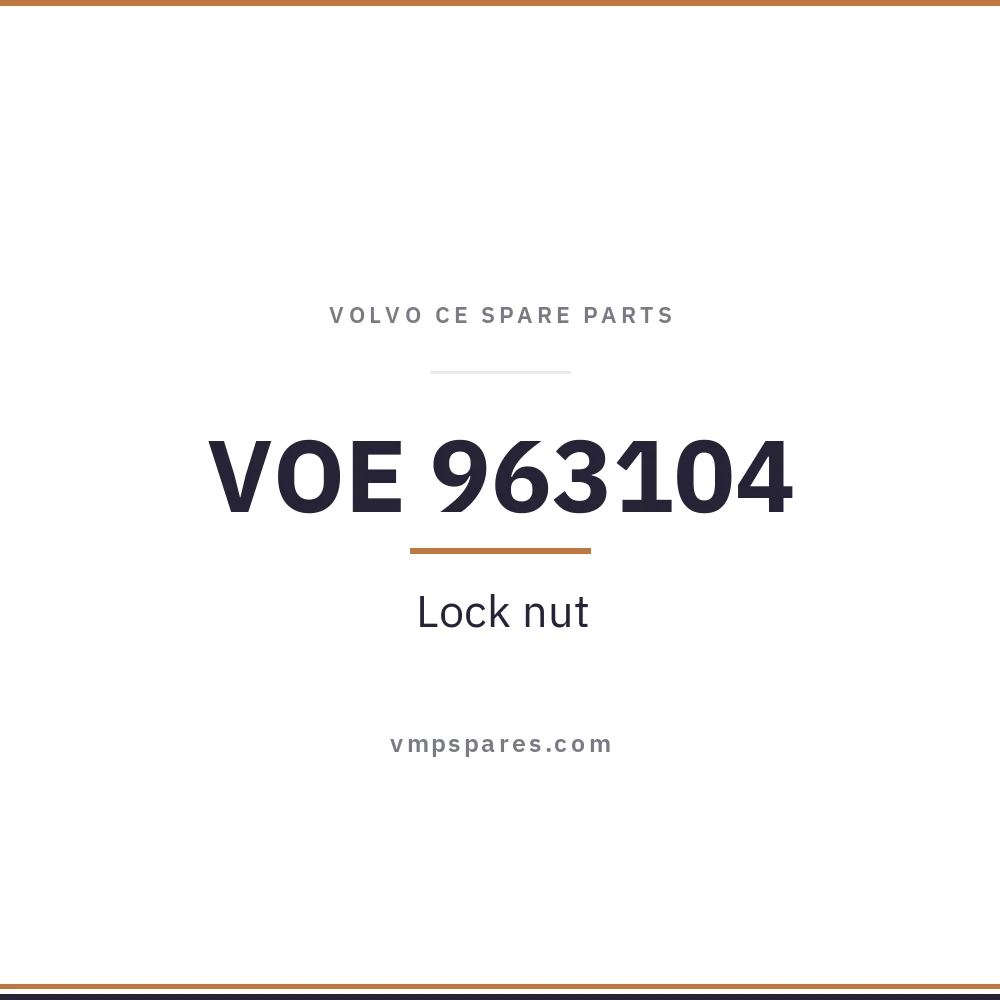 VOE 963104 – Lock nut