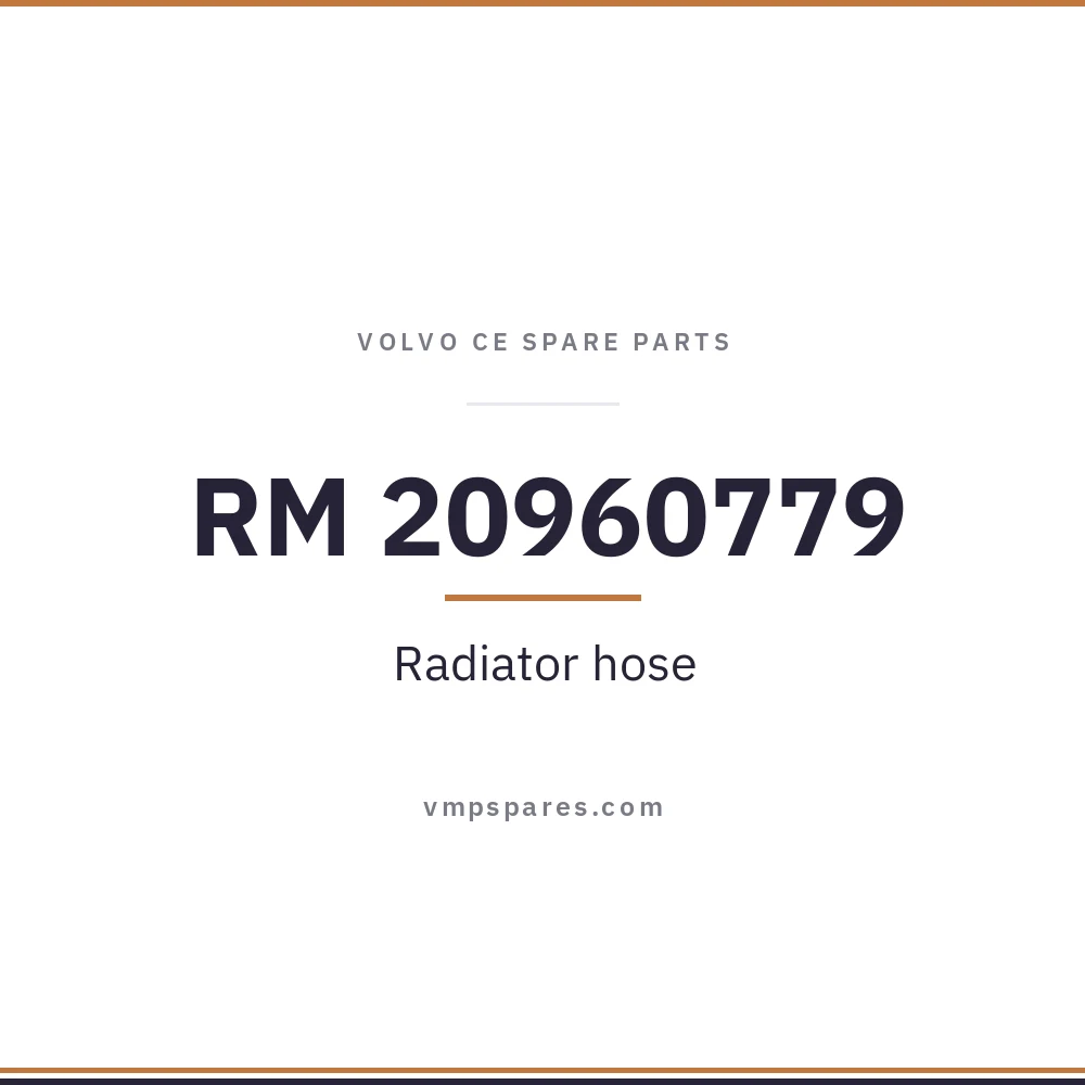RM 20960779 – Radiator hose