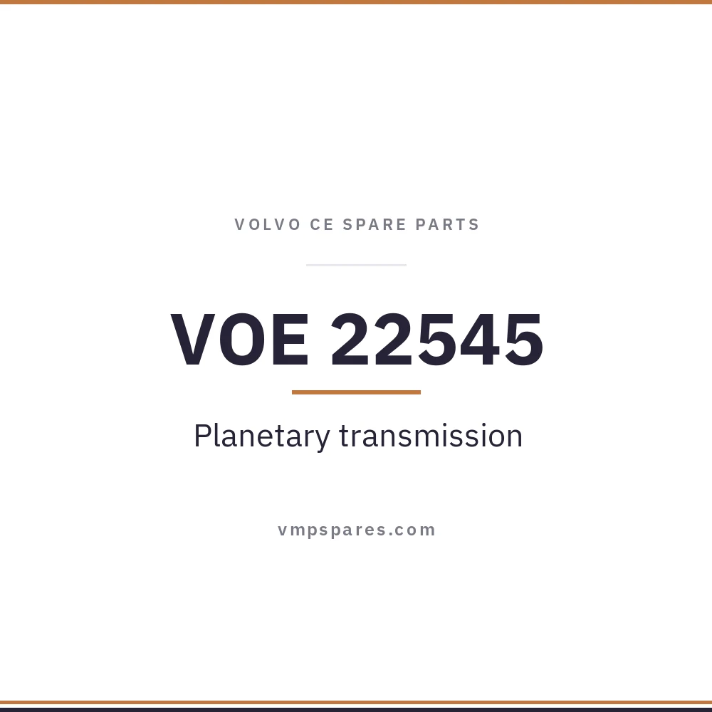 VOE 22545 – Planetary transmission