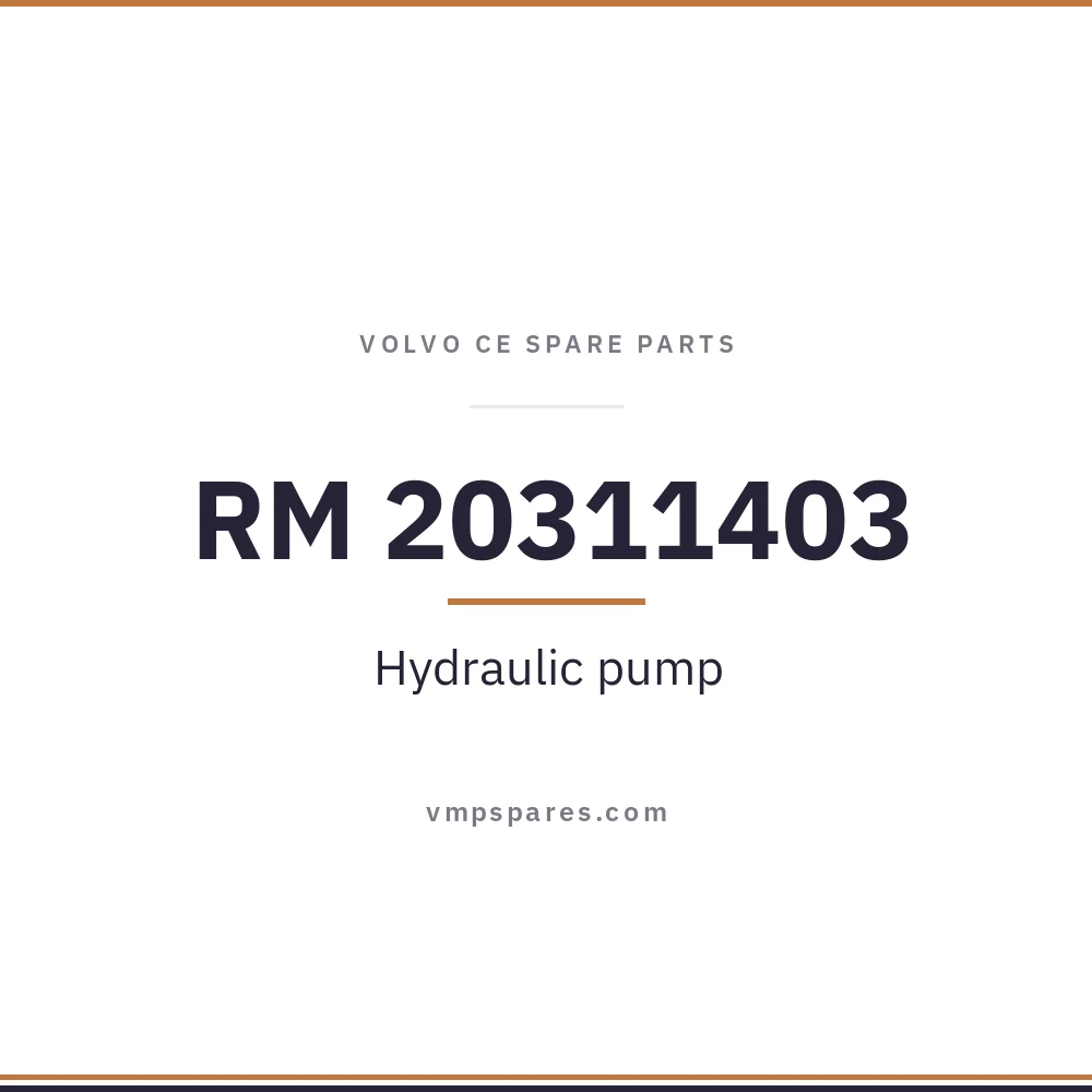 RM 20311403 – Hydraulic pump