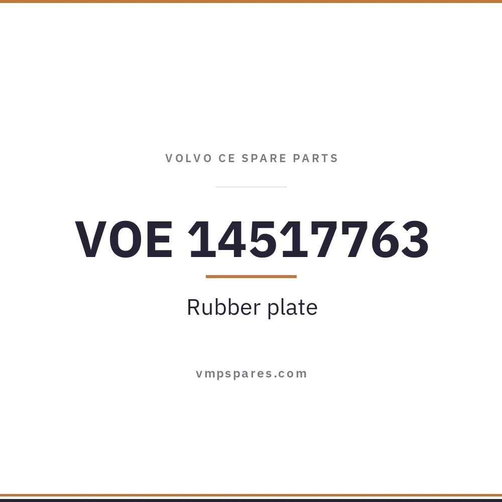 VOE 14517763 – Rubber plate