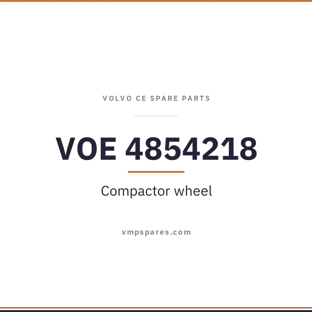 VOE 4854218 – Compactor wheel