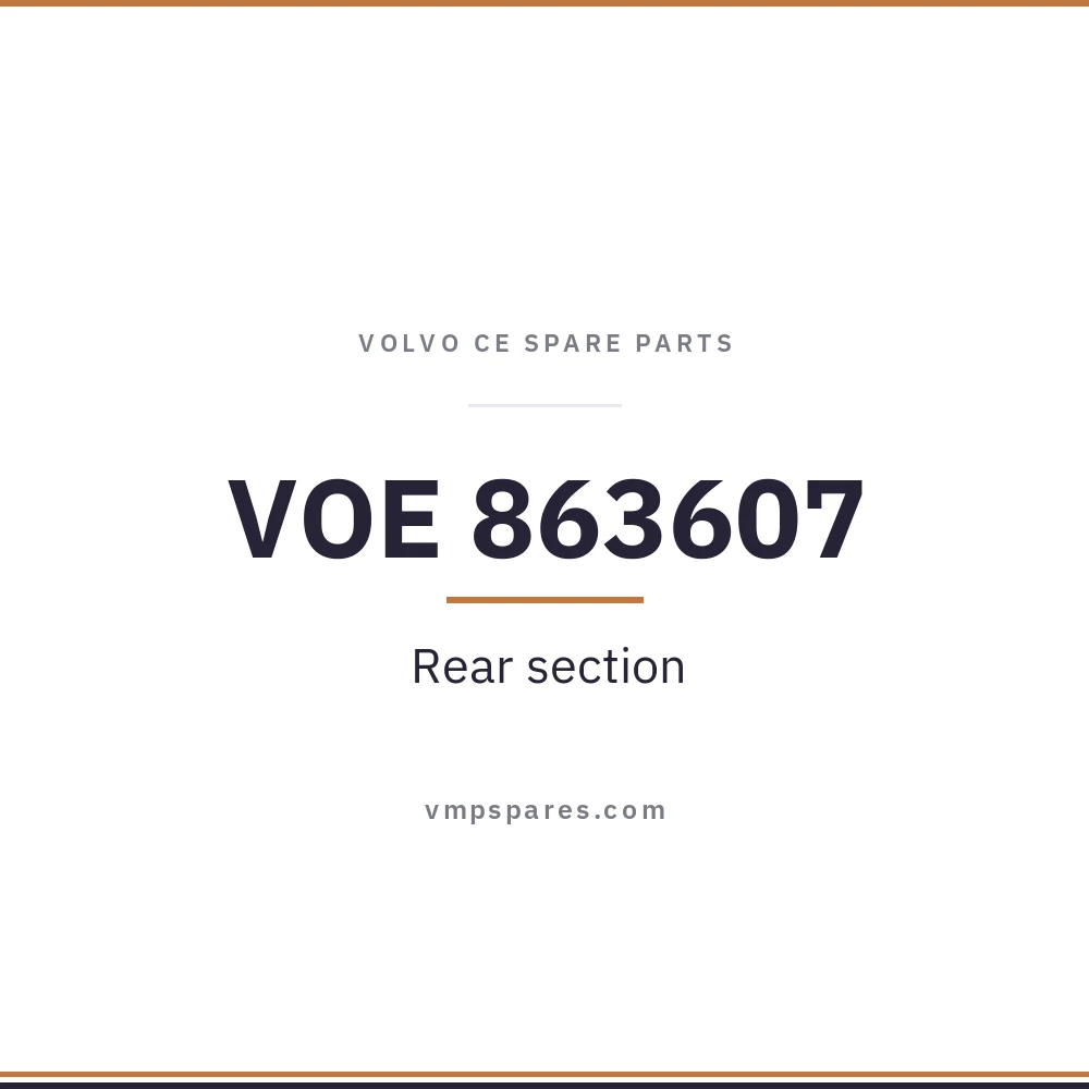 VOE 863607 – Rear section