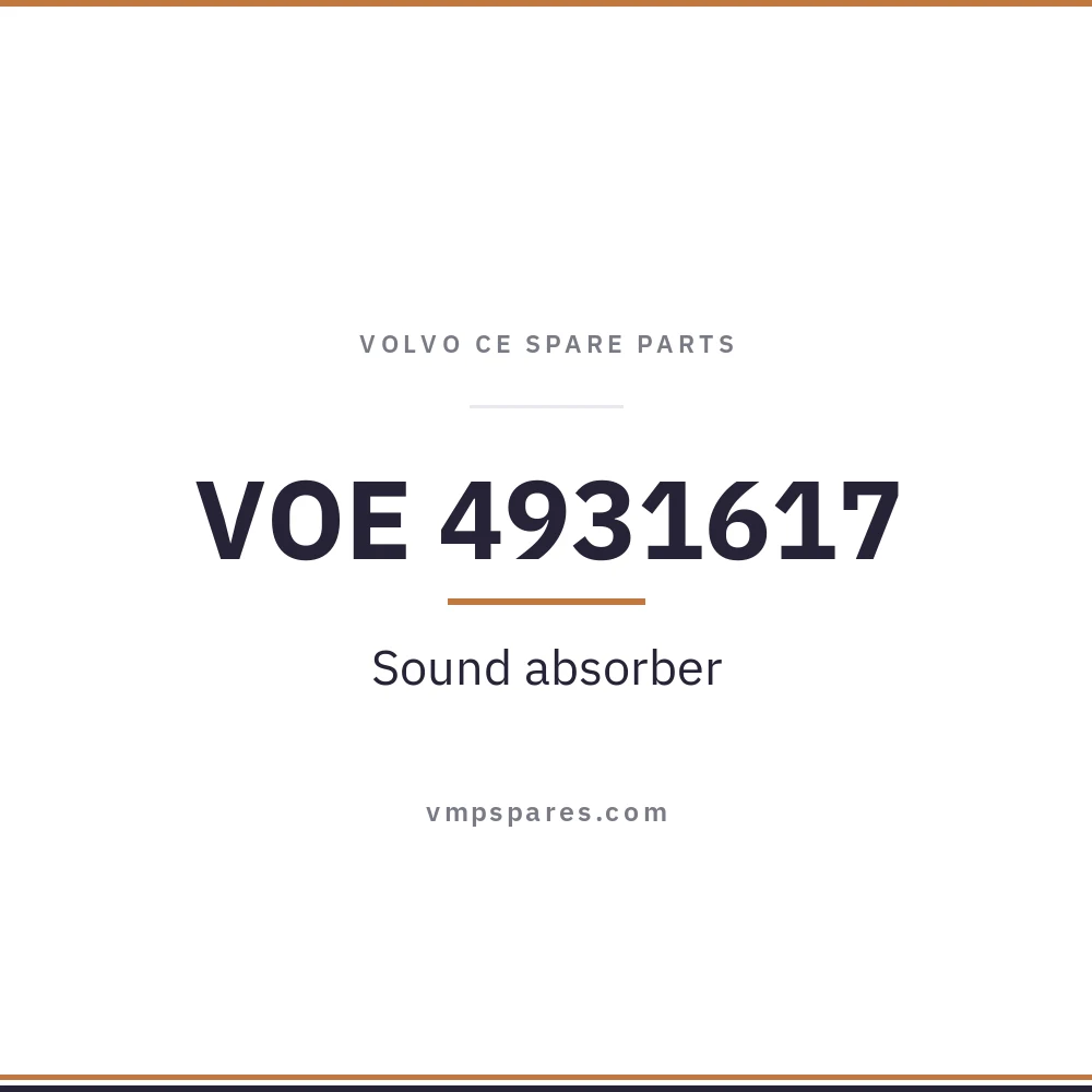 VOE 4931617 – Sound absorber