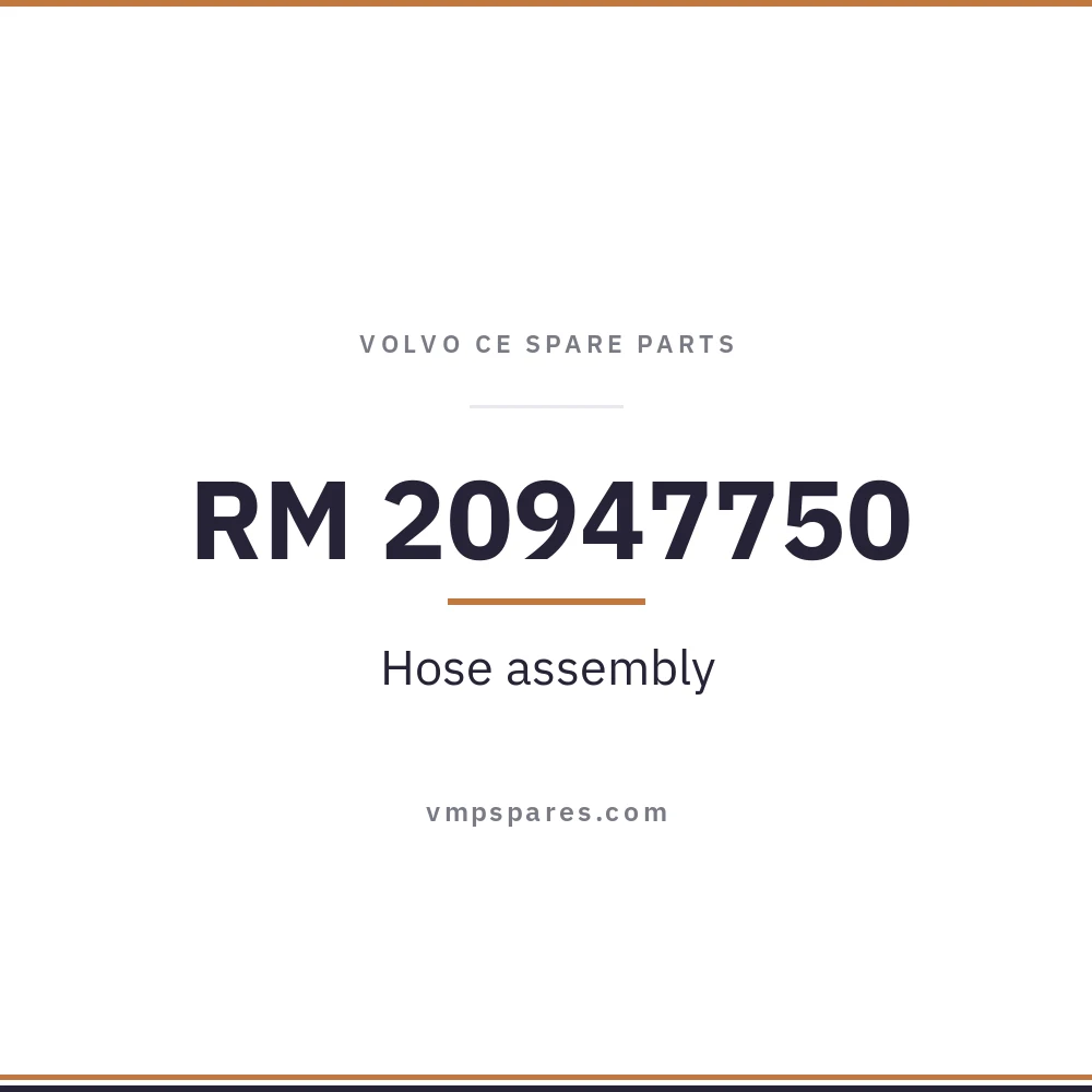 RM 20947750 – Hose assembly