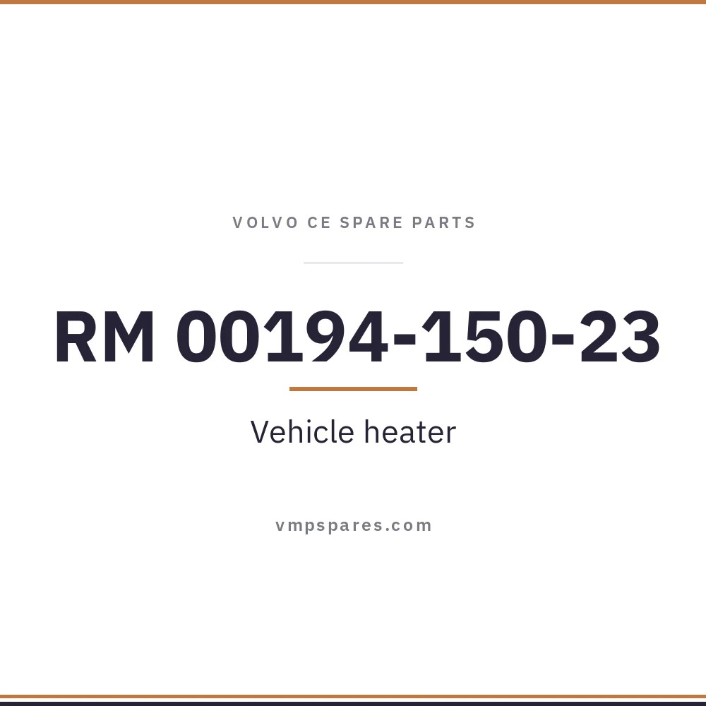 RM 00194-150-23 – Vehicle heater