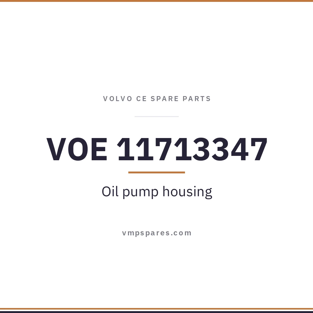 VOE 11713347 – Oil pump housing