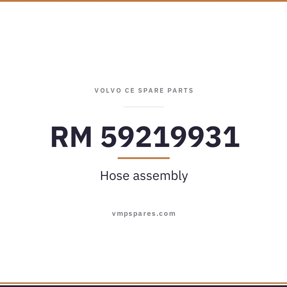 RM 59219931 – Hose assembly