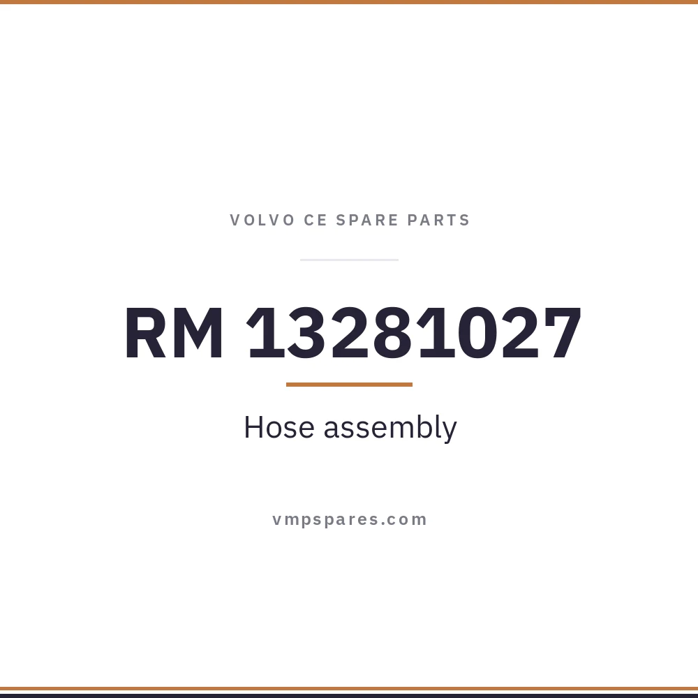 RM 13281027 – Hose assembly