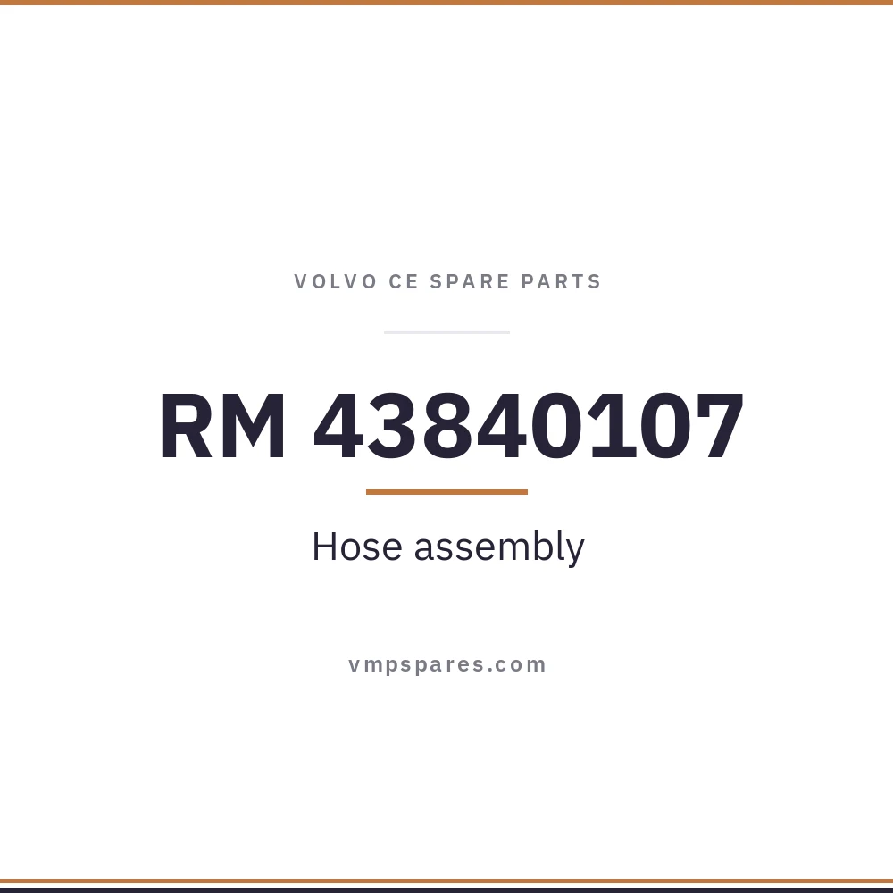 RM 43840107 – Hose assembly