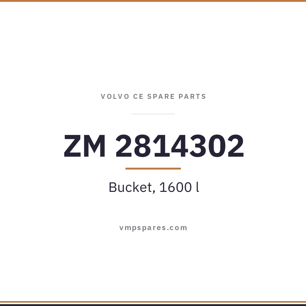 ZM 2814302 – Bucket, 1600 l