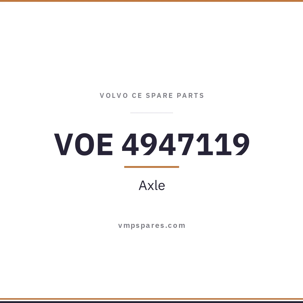VOE 4947119 – Axle