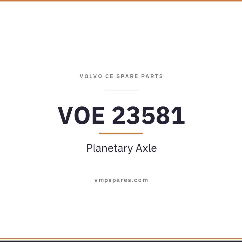 VOE 23581 – Planetary Axle