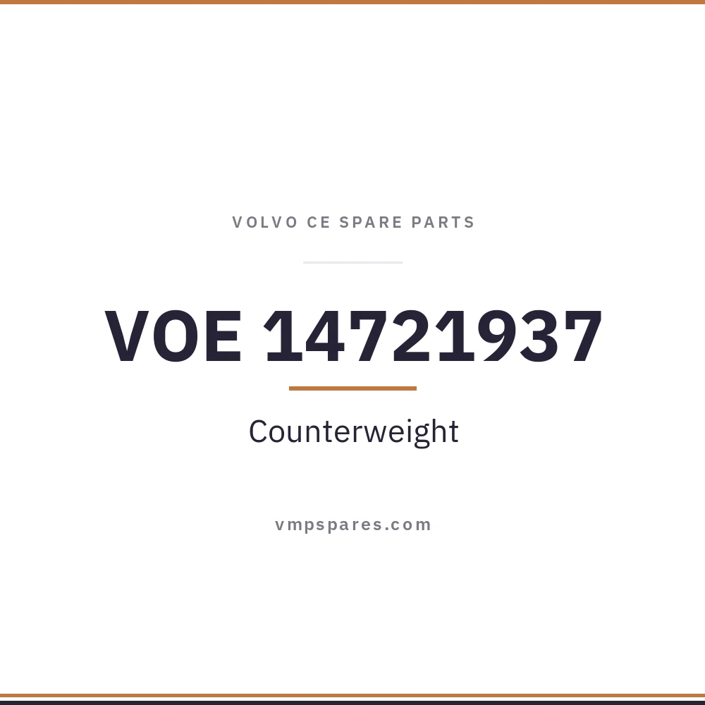 VOE 14721937 – Counterweight