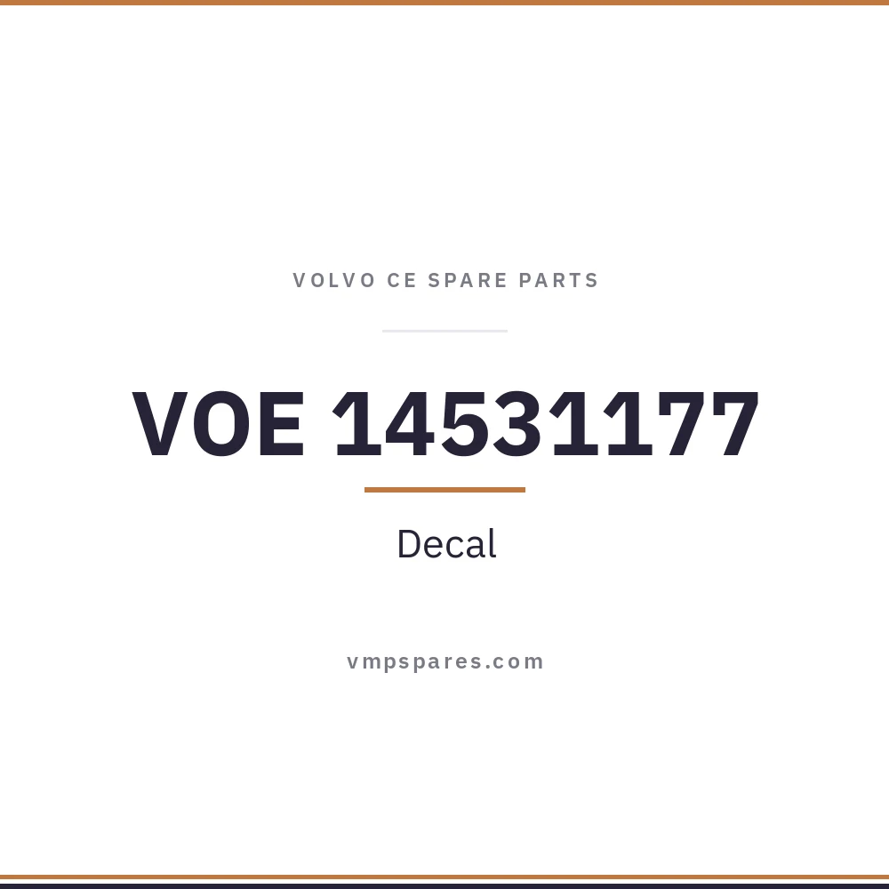 VOE 14531177 – Decal