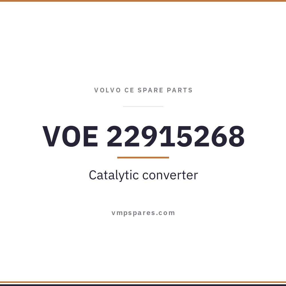 VOE 22915268 – Catalytic converter