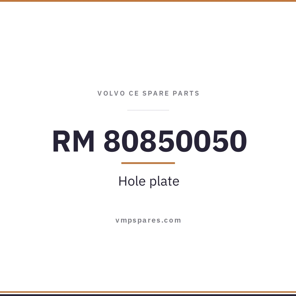 RM 80850050 – Hole plate