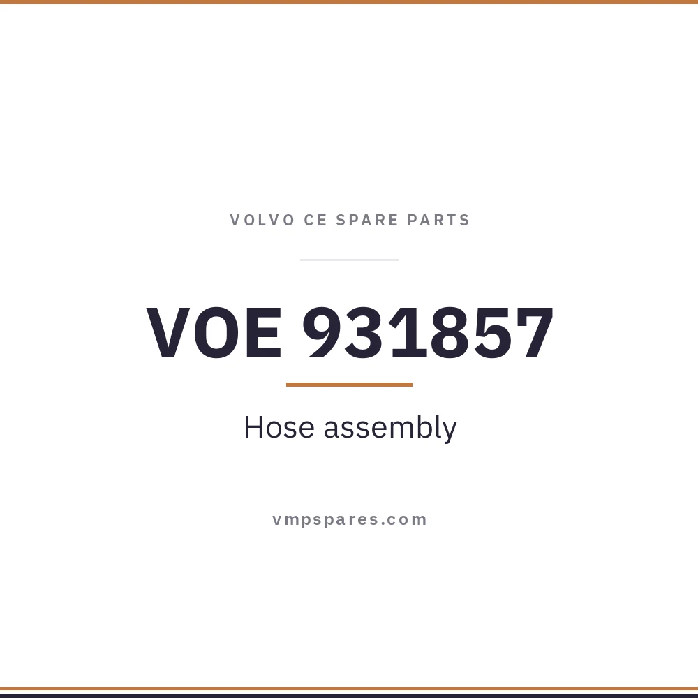 VOE 931857 – Hose assembly