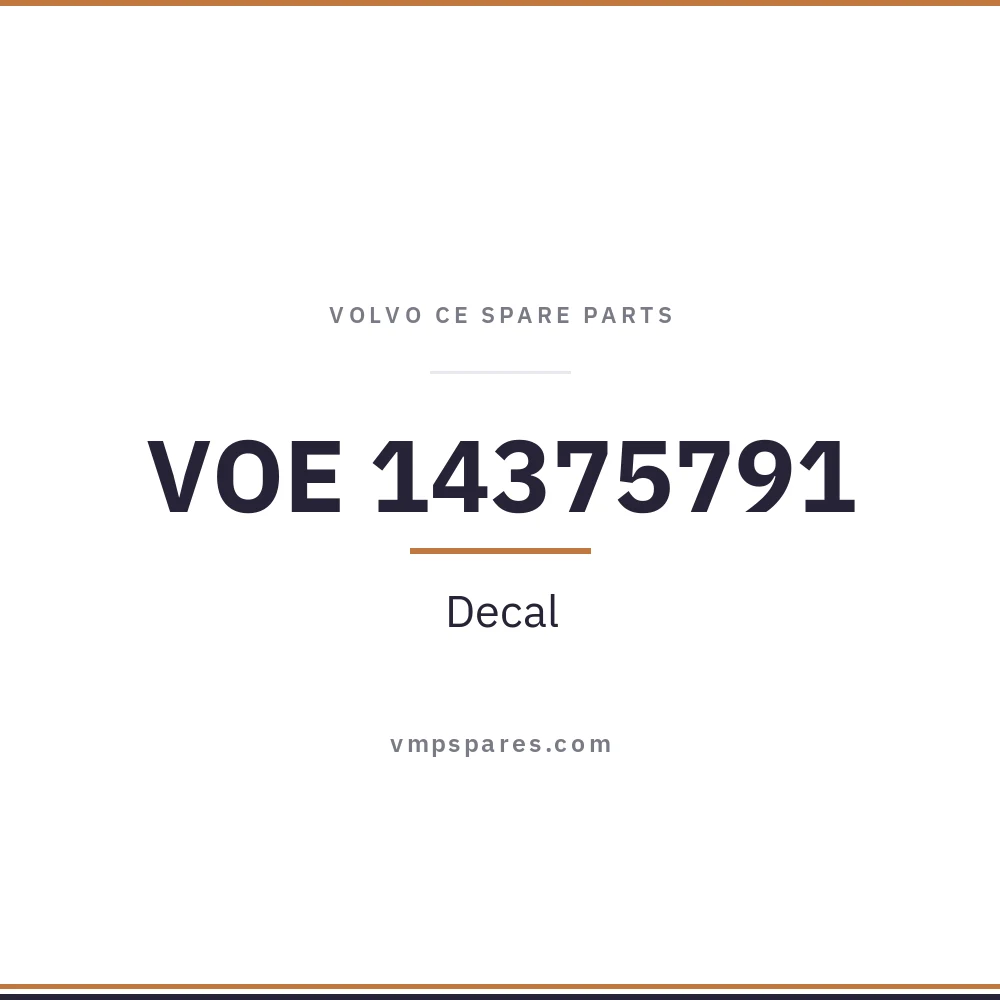 VOE 14375791 – Decal