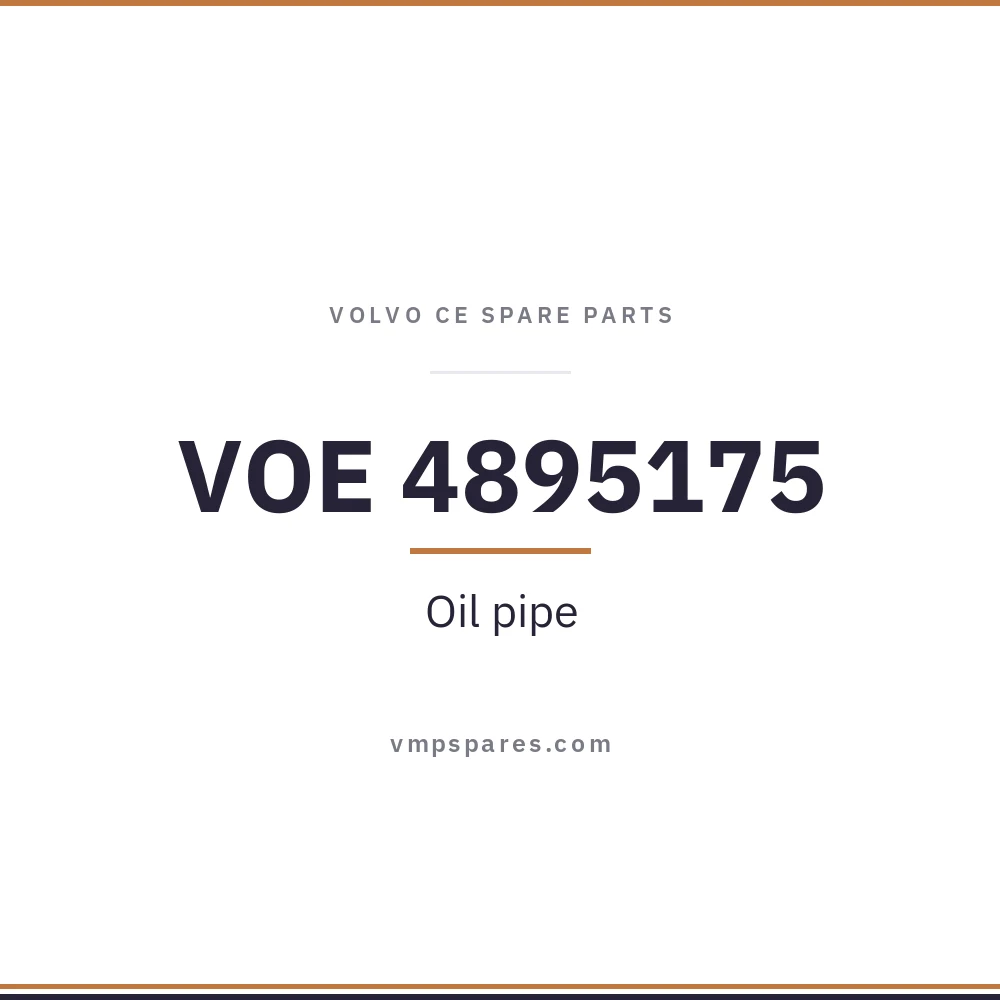 VOE 4895175 – Oil pipe
