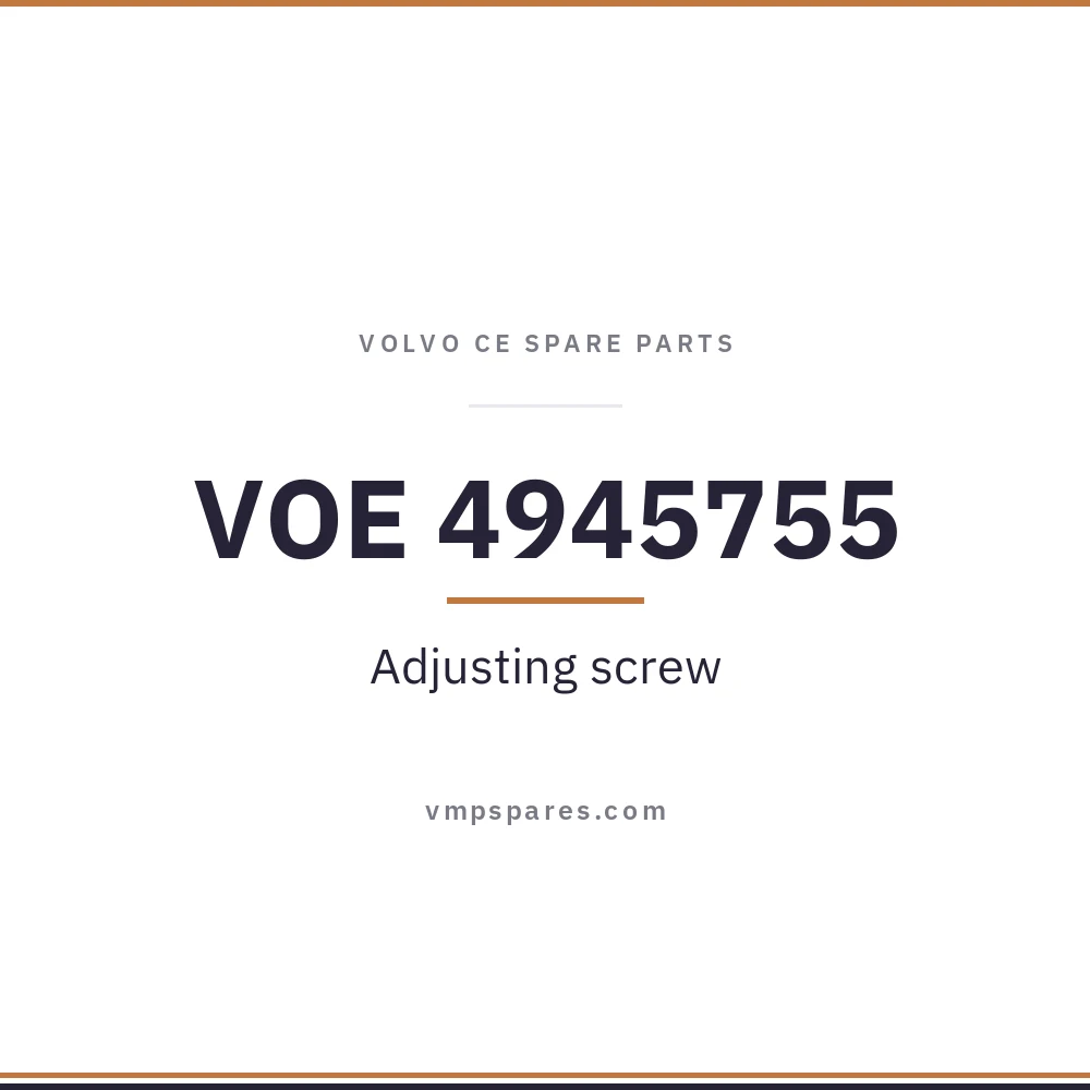 VOE 4945755 – Adjusting screw
