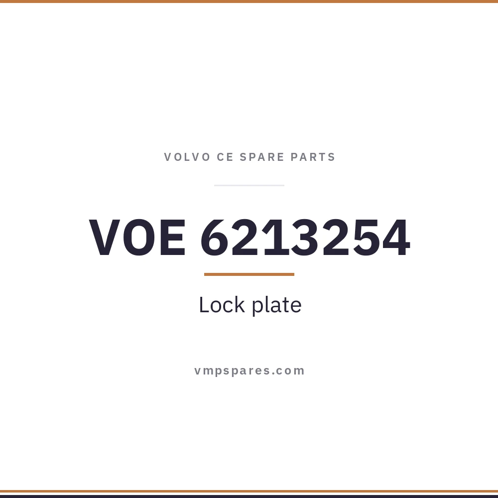 VOE 6213254 – Lock plate