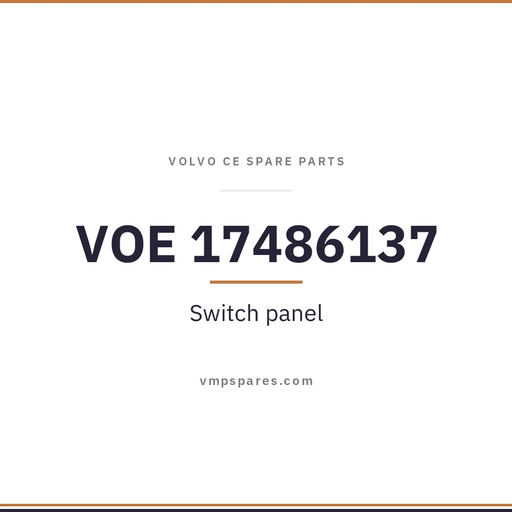 VOE 17486137 – Switch panel