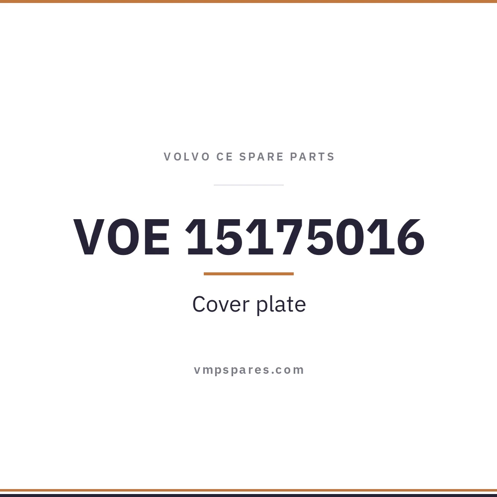 VOE 15175016 – Cover plate