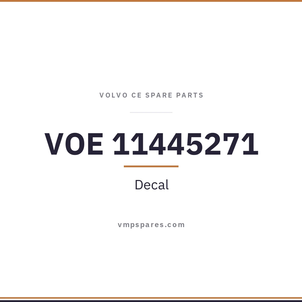 VOE 11445271 – Decal