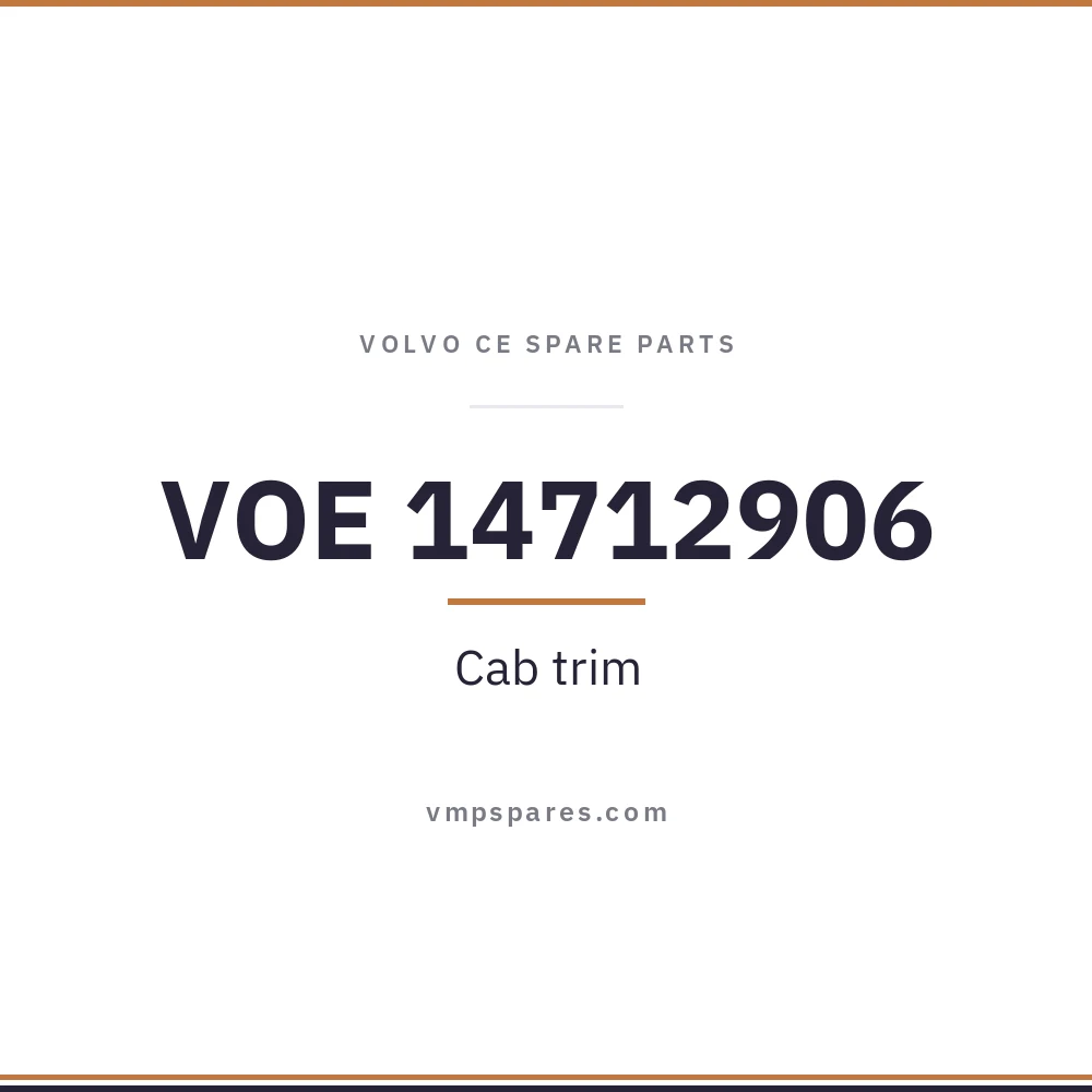 VOE 14712906 – Cab trim