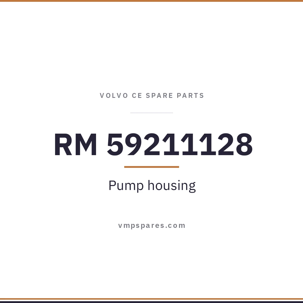 RM 59211128 – Pump housing